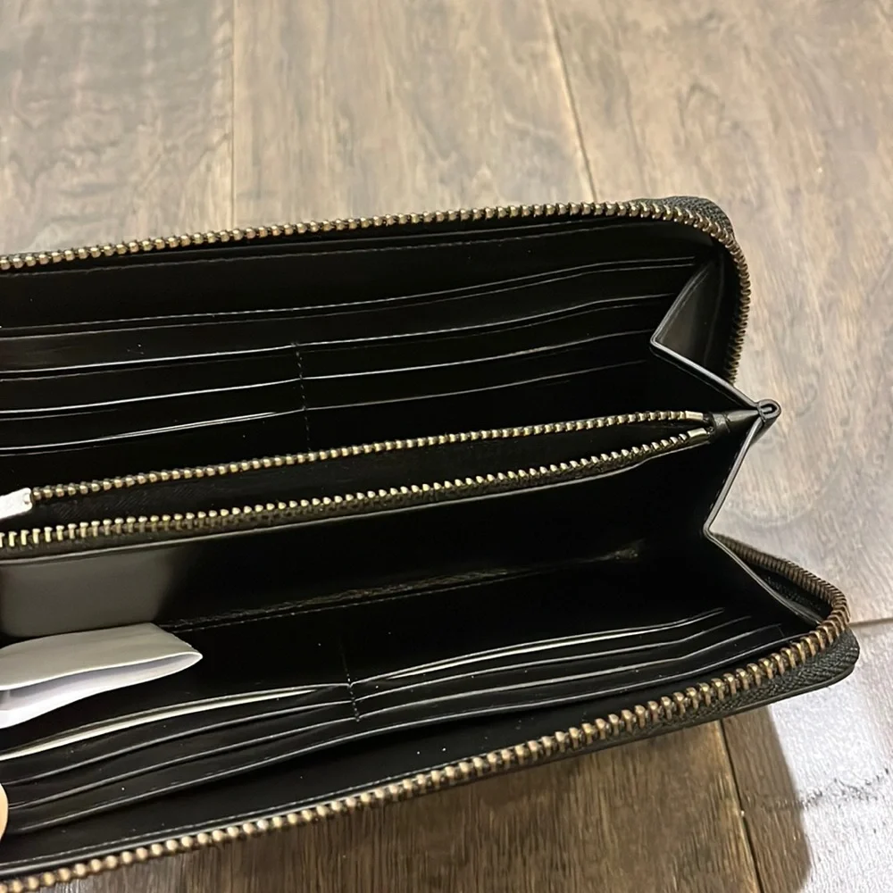 Coach New York Terrain perf Accordion chalk Wallet new F58104 travel organizer
